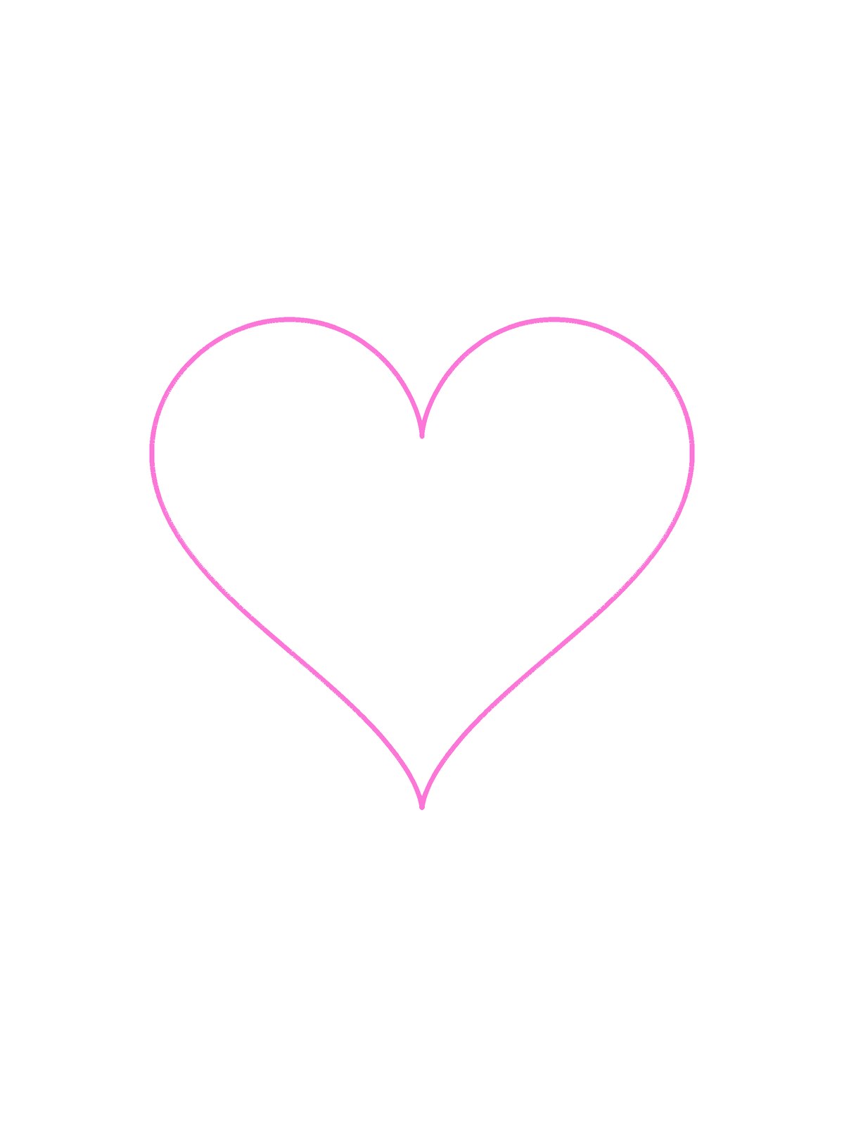 Passo 1 del disegno del cuore 3D