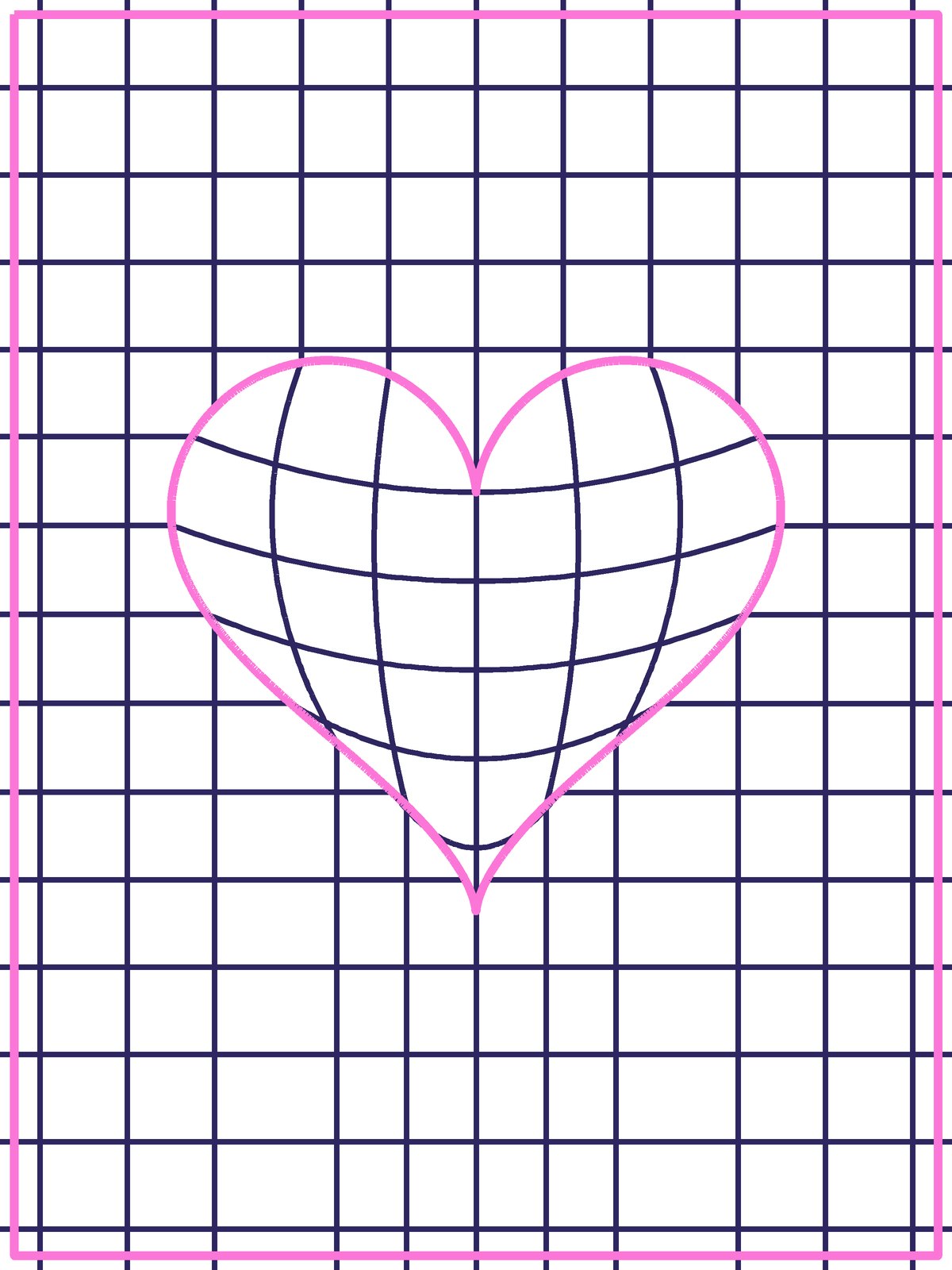 Passo 10 del disegno del cuore 3D